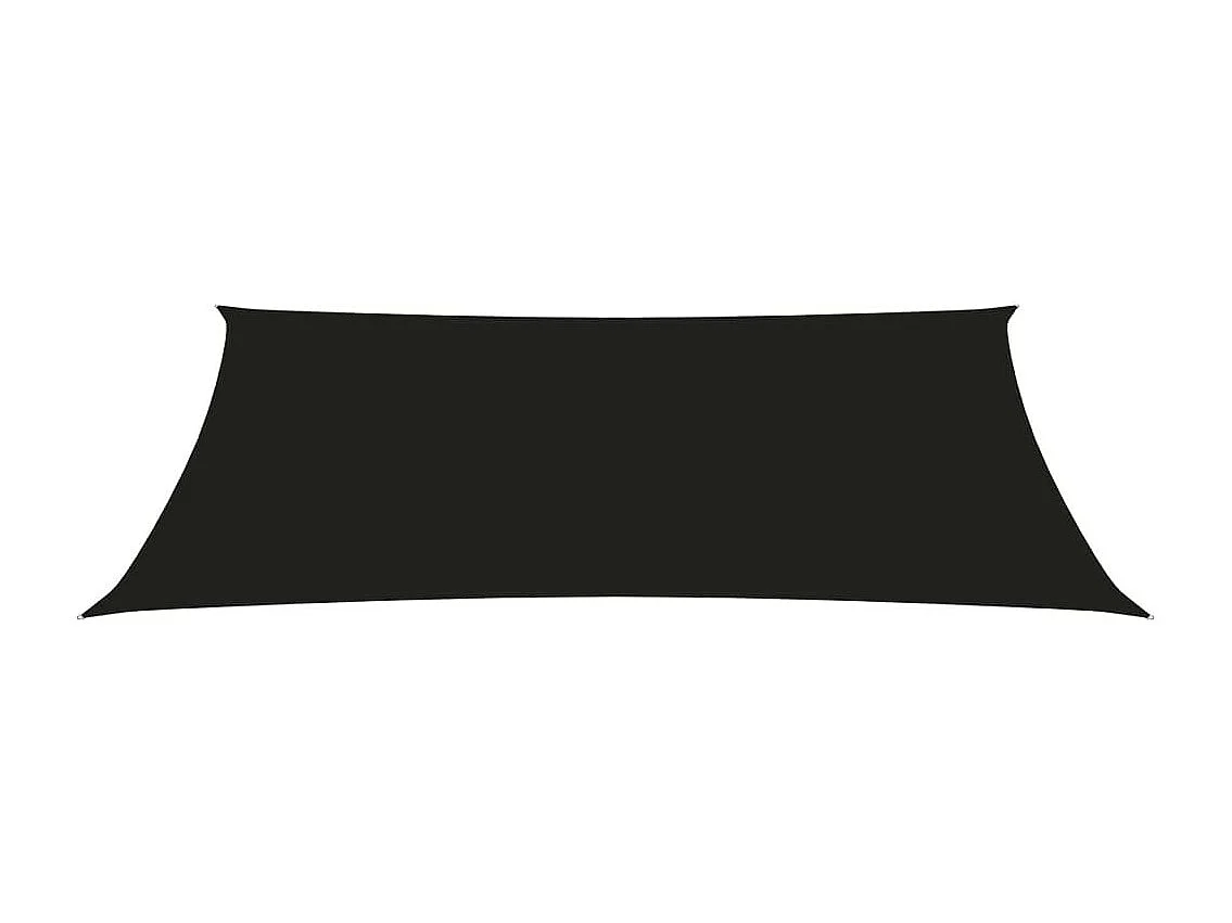 Voile de parasol Tissu Oxford rectangulaire 2x4 m Noir