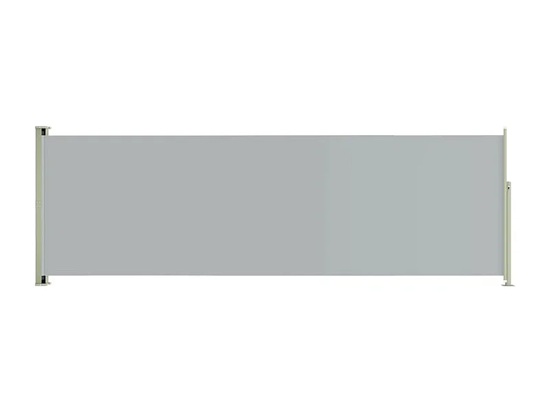 Auvent latéral rétractable de patio 200x600 Gris