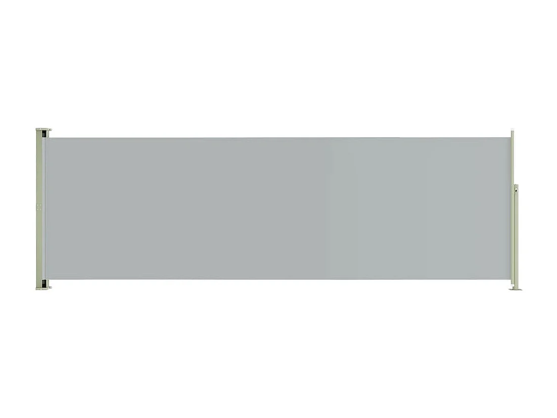 Auvent latéral rétractable de patio 200x600 Gris