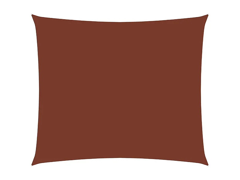Voile de parasol Tissu Oxford rectangulaire 3,5x5 m Terre cuite