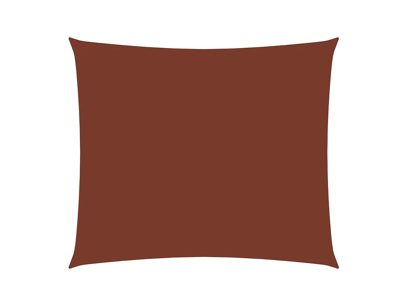 Voile de parasol Tissu Oxford rectangulaire 3,5x5 m Terre cuite