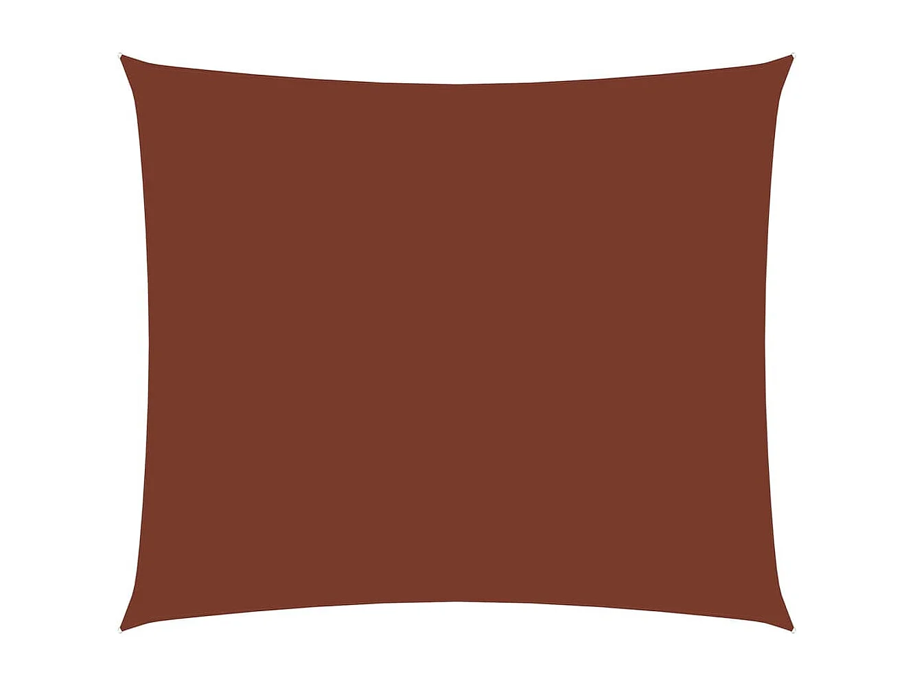 Voile de parasol Tissu Oxford rectangulaire 3,5x5 m Terre cuite