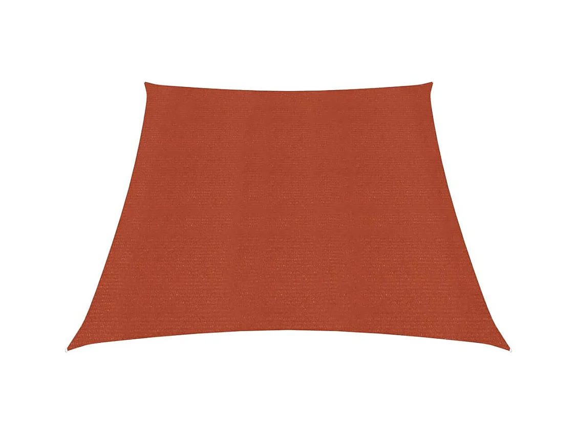 Voile d'ombrage 160 g-m² Terre cuite 3-4x2 m PEHD