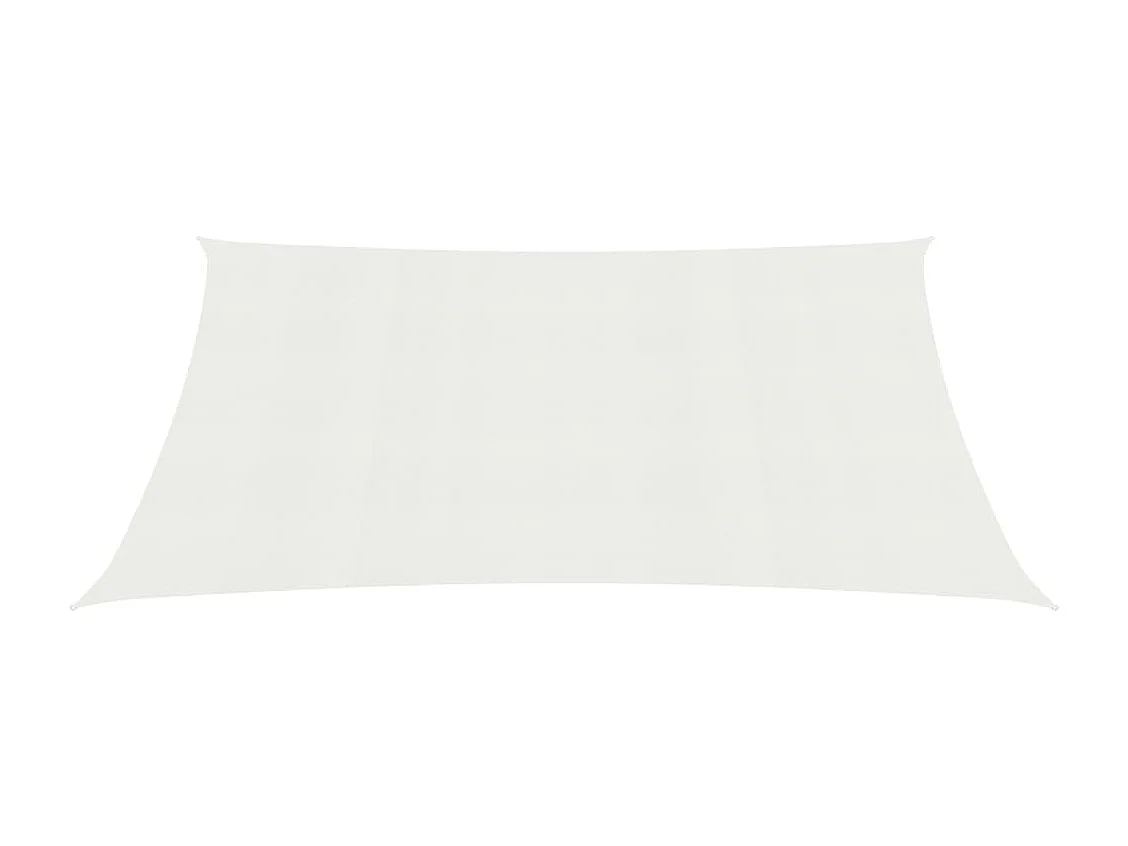 Voile d'ombrage 160 g-m² Blanc 3,5x4,5 m PEHD
