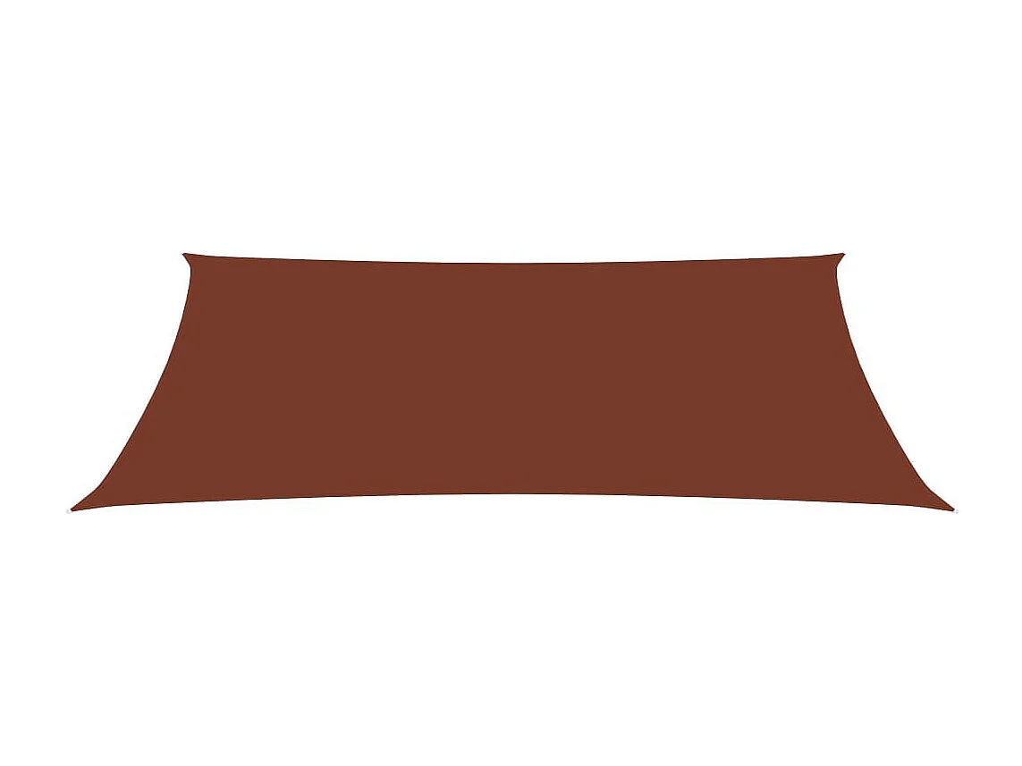 Voile de parasol Tissu Oxford rectangulaire 3x6 m Terre cuite