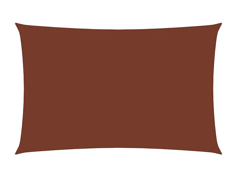 Voile de parasol Tissu Oxford rectangulaire 3x6 m Terre cuite
