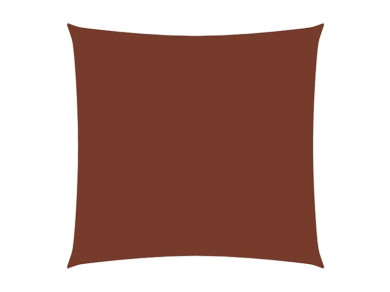 Voile de parasol Tissu Oxford carré 2,5x2,5 m Terre cuite
