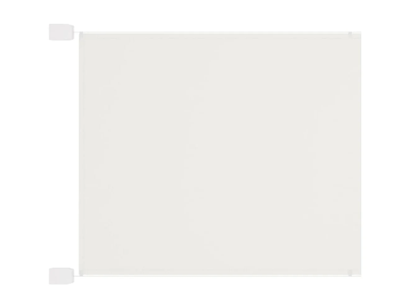 Auvent vertical Blanc 140x420 Tissu oxford