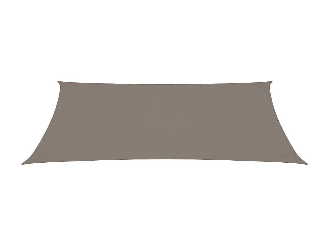 Voile de parasol Tissu Oxford rectangulaire 2x5 m Taupe