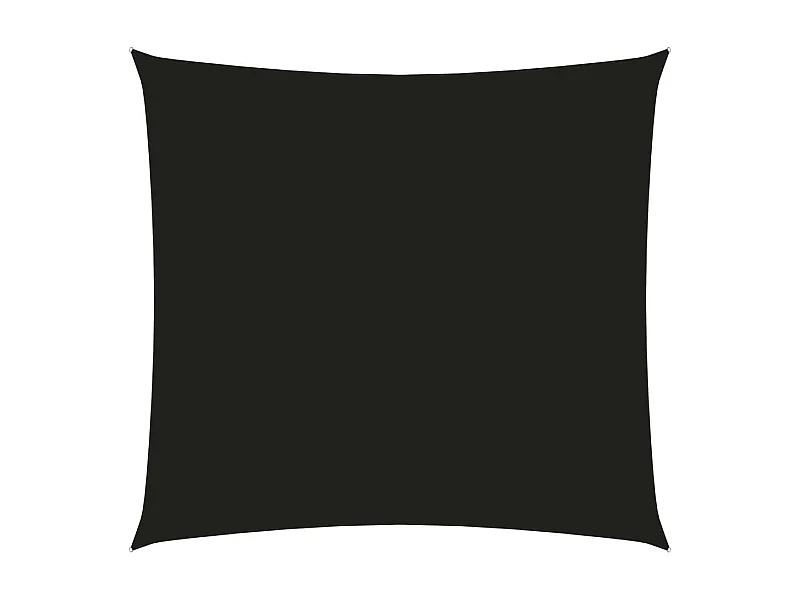 Voile de parasol Tissu Oxford carré 6x6 m Noir