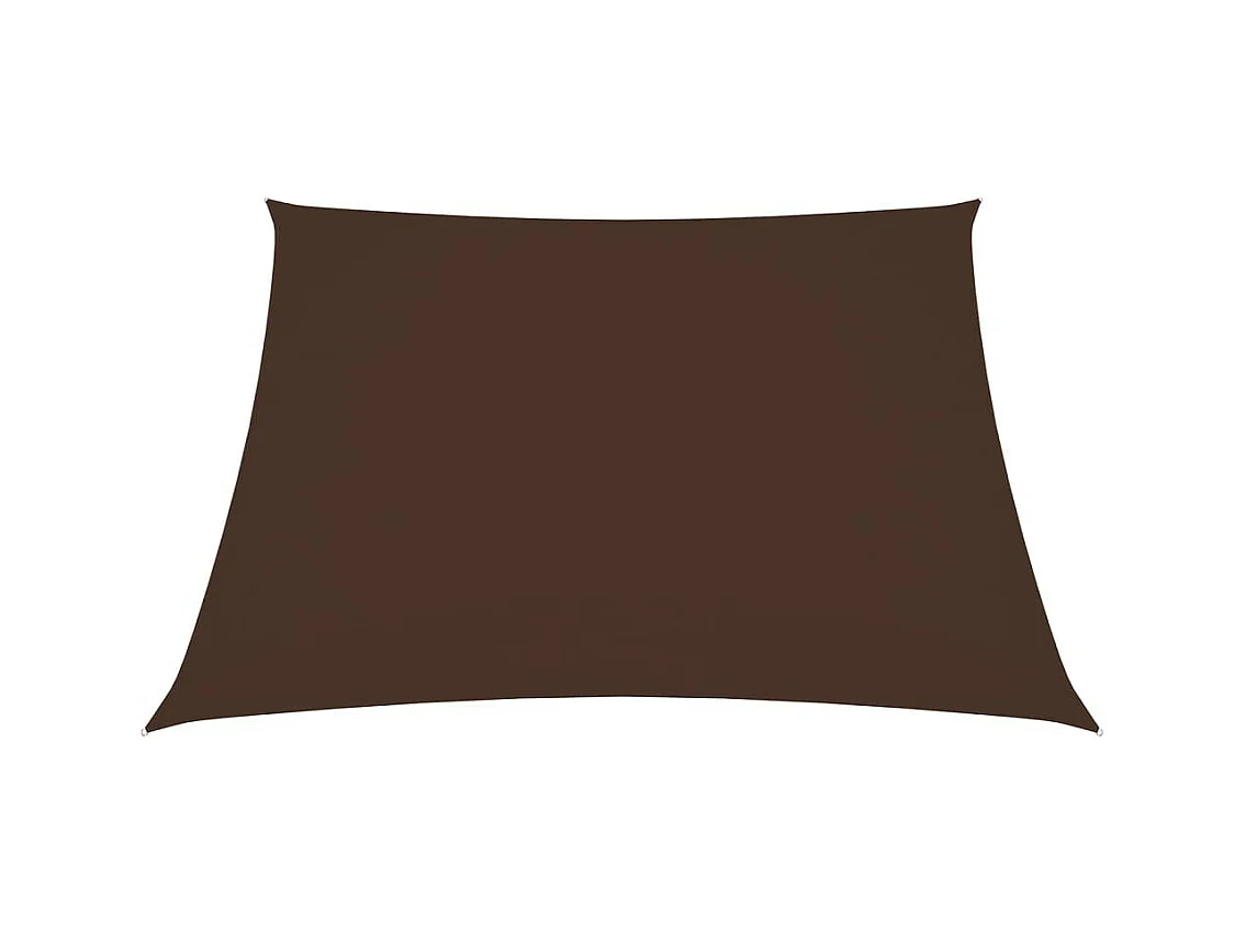 Voile de parasol Tissu Oxford carré 4,5x4,5 m Marron