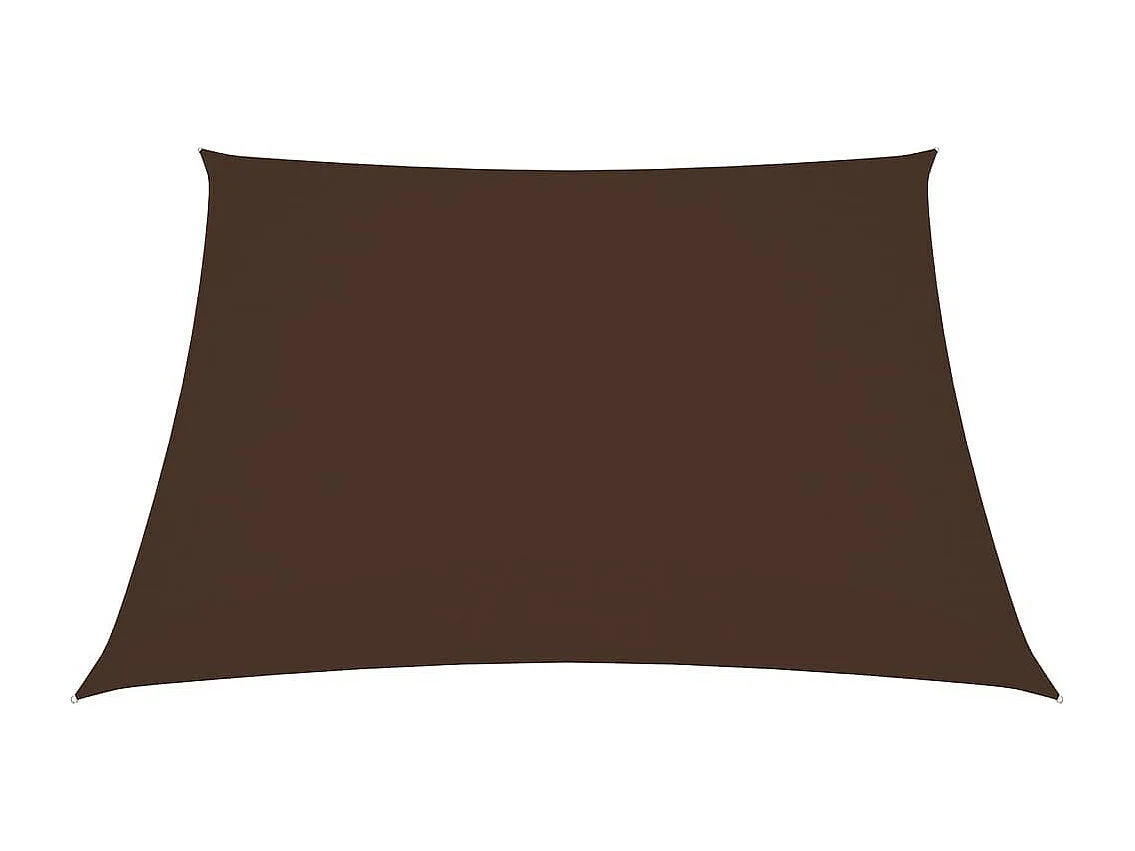Voile de parasol Tissu Oxford carré 4,5x4,5 m Marron