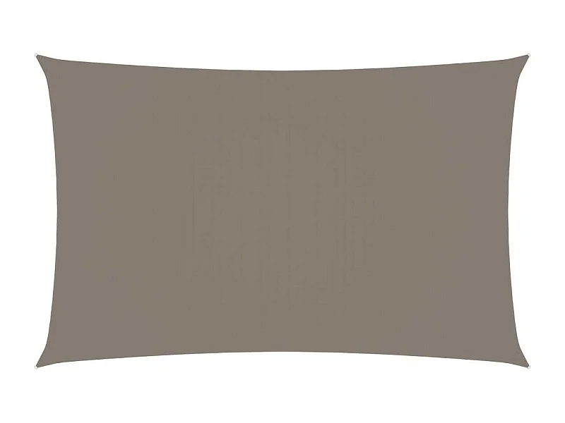 Voile de parasol Tissu Oxford rectangulaire 5x8 m Taupe