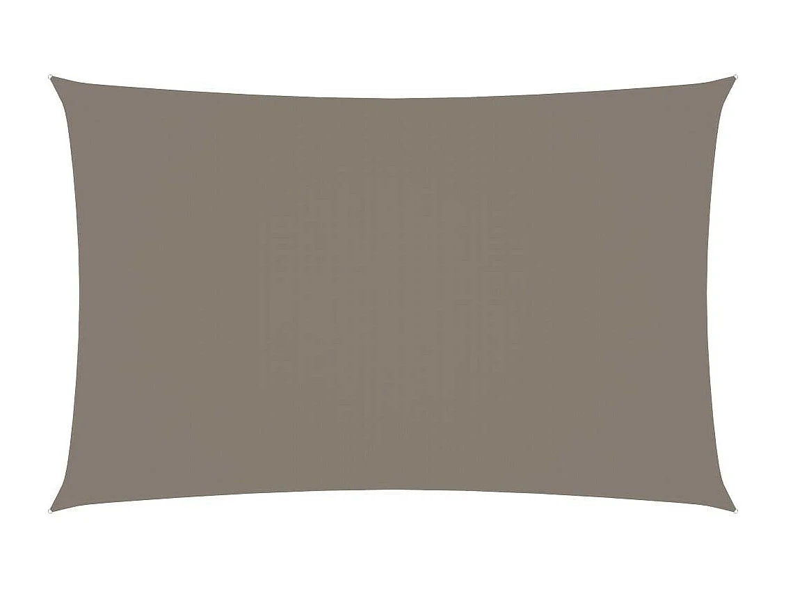 Voile de parasol Tissu Oxford rectangulaire 5x8 m Taupe