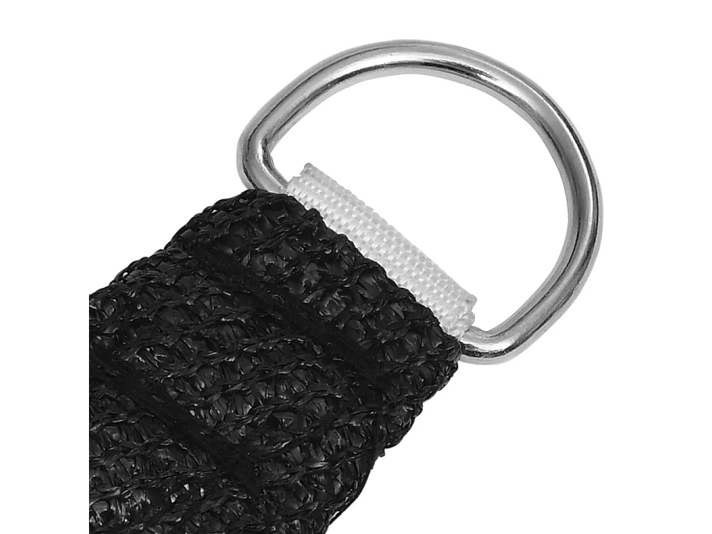 Voile d'ombrage 160 g-m² Noir 3x4,5 m PEHD