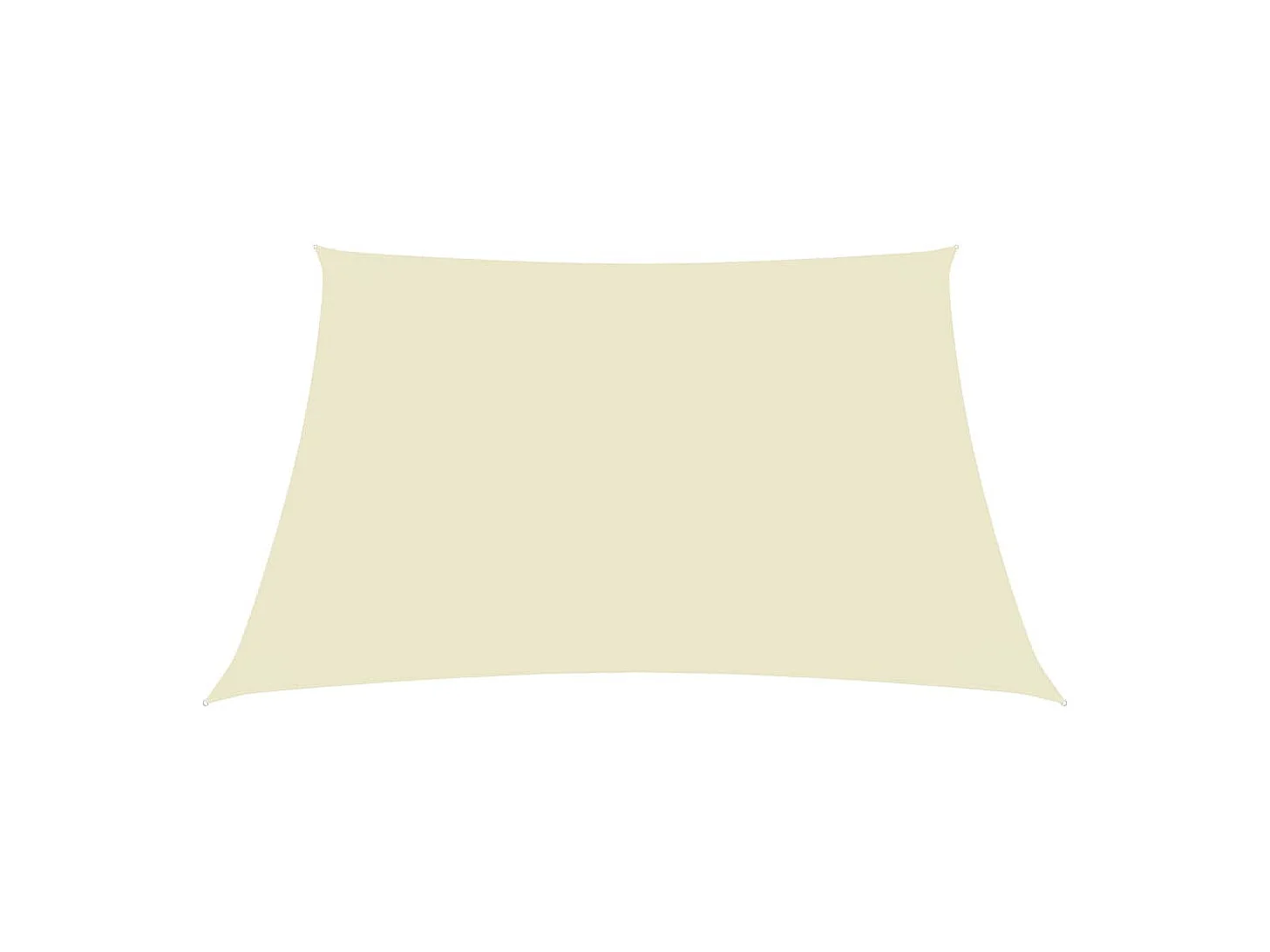 Voile de parasol Tissu Oxford rectangulaire 2,5x3 m Crème