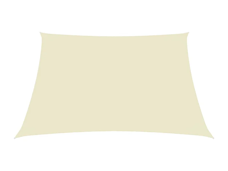 Voile de parasol Tissu Oxford rectangulaire 2,5x3 m Crème