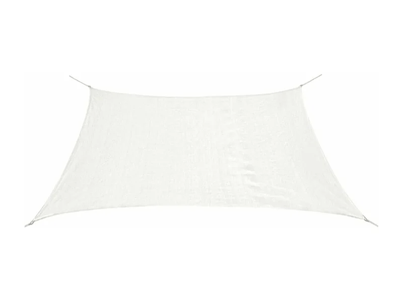 Voile de parasol PEHD Carré 3,6 x 3,6 m Blanc