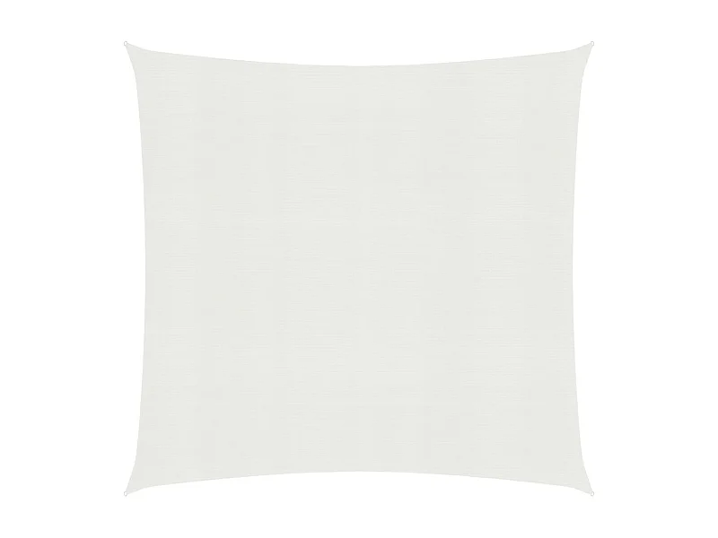 Voile d'ombrage 160 g-m² Blanc 5x5 m PEHD