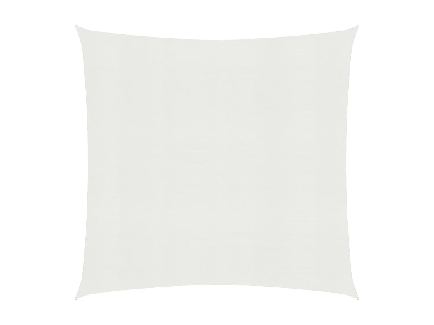 Voile d'ombrage 160 g-m² Blanc 5x5 m PEHD