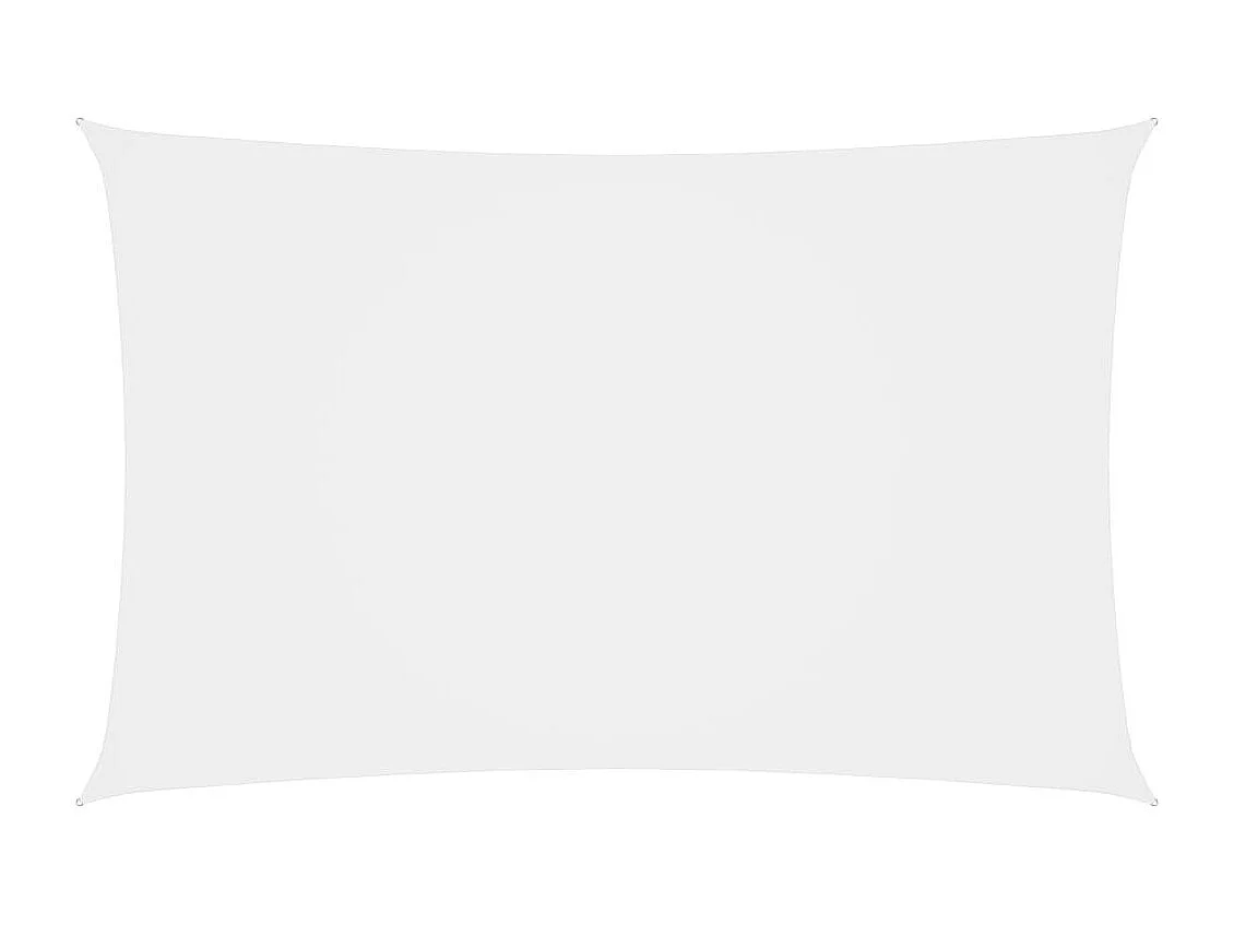 Voile de parasol Tissu Oxford rectangulaire 4x7 m Blanc