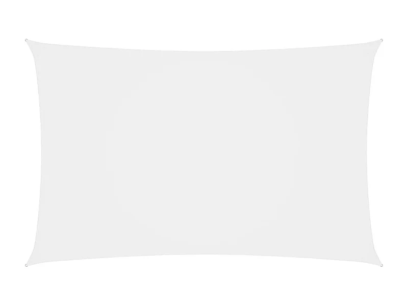 Voile de parasol Tissu Oxford rectangulaire 4x7 m Blanc