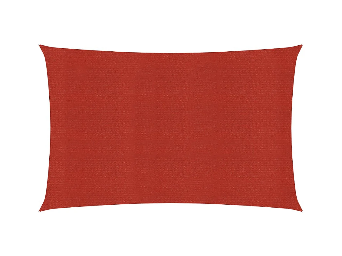 Voile d'ombrage 160 g-m² Rouge 3,5x4,5 m PEHD
