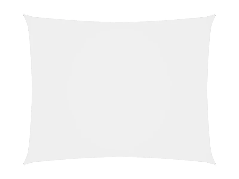 Voile de parasol Tissu Oxford rectangulaire 6x7 m Blanc