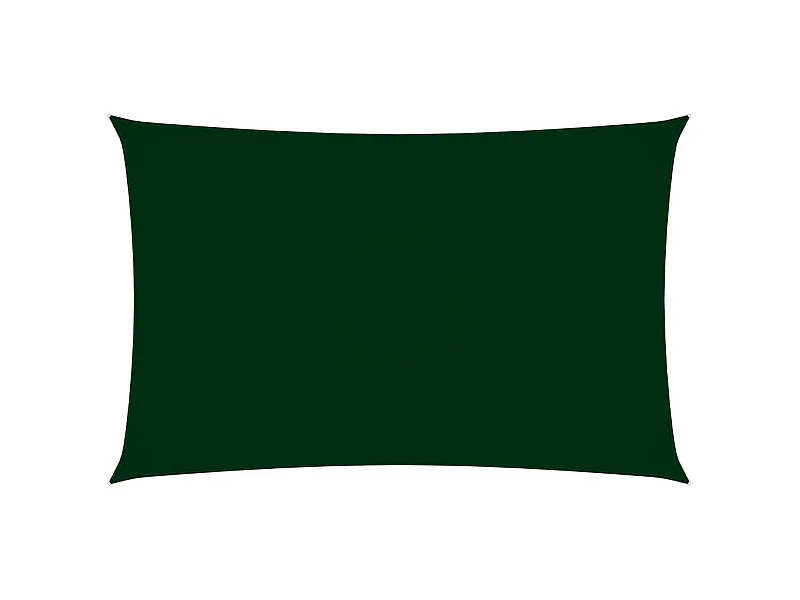 Voile de parasol Tissu Oxford rectangulaire 2,5x5 m Vert foncé