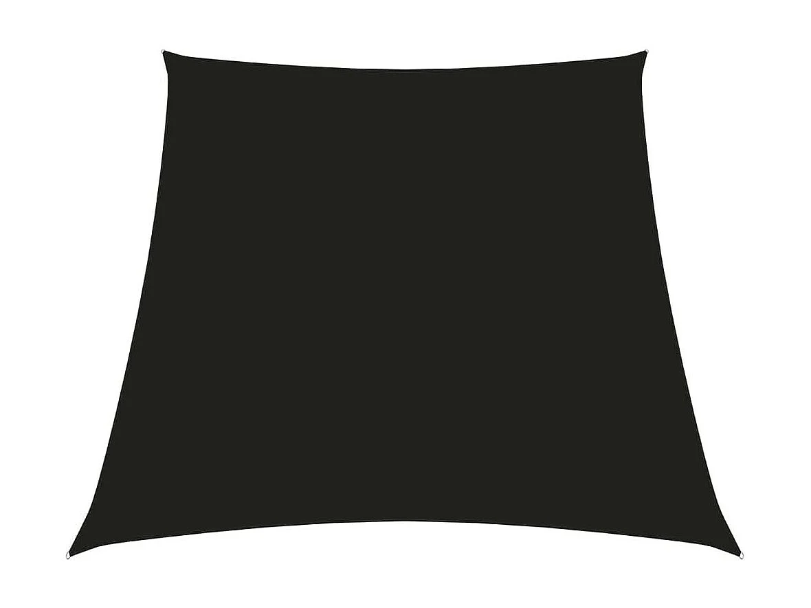 Voile de parasol Tissu Oxford trapèze 4-5x3 m Noir