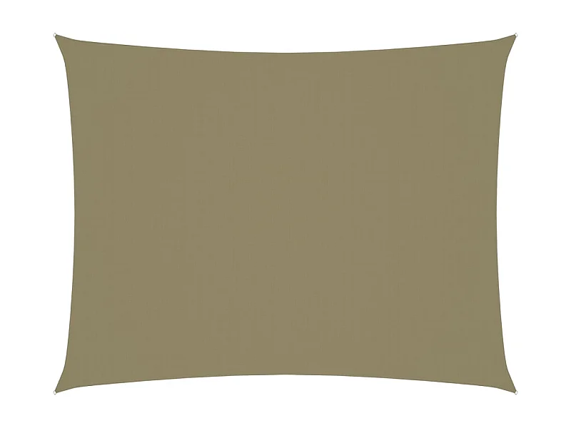 Voile de parasol Tissu Oxford rectangulaire 2,5x4 m Beige