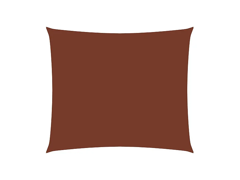 Voile parasol Tissu Oxford rectangulaire 3,5x4,5 m Terre cuite