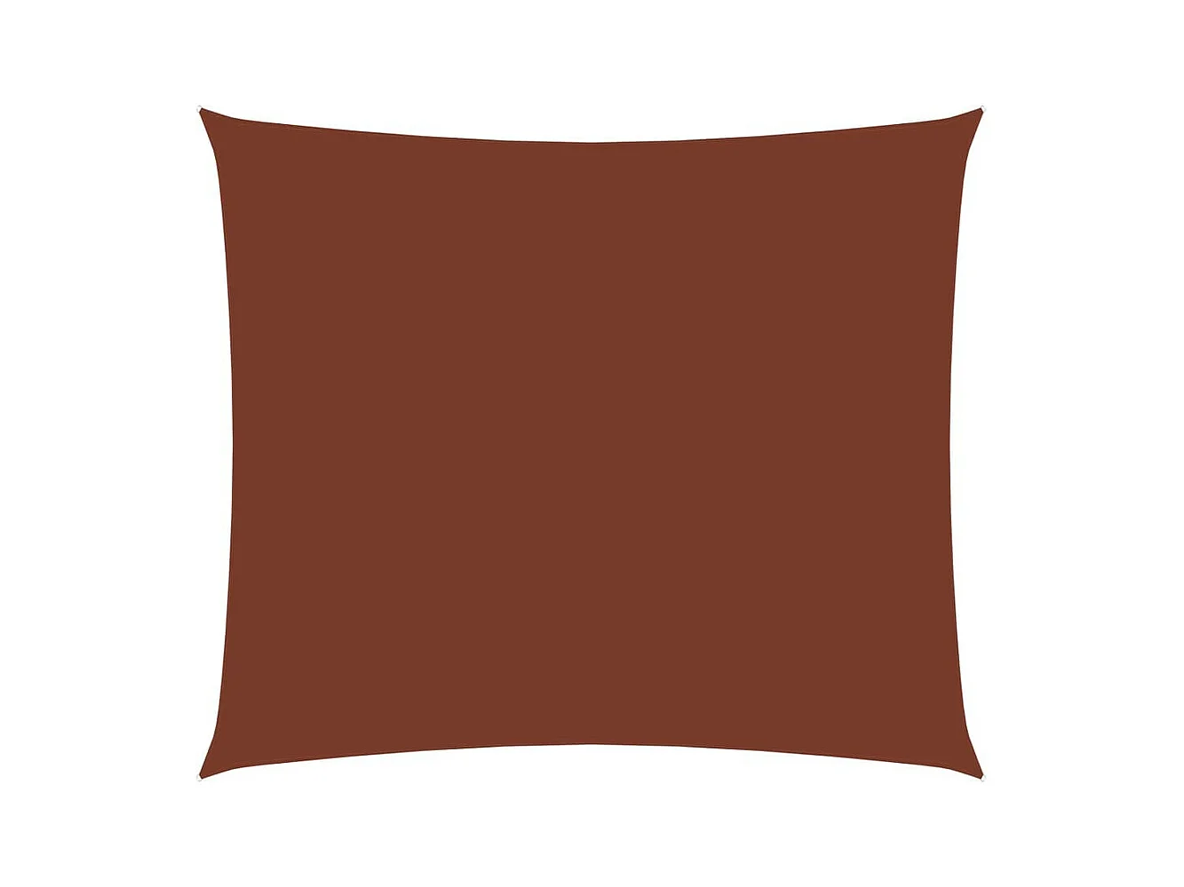 Voile parasol Tissu Oxford rectangulaire 3,5x4,5 m Terre cuite