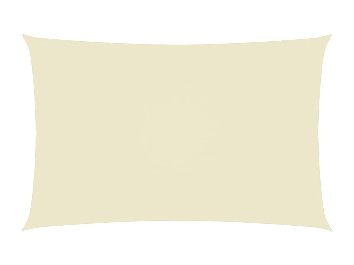 Voile de parasol Tissu Oxford rectangulaire 4x7 m Crème