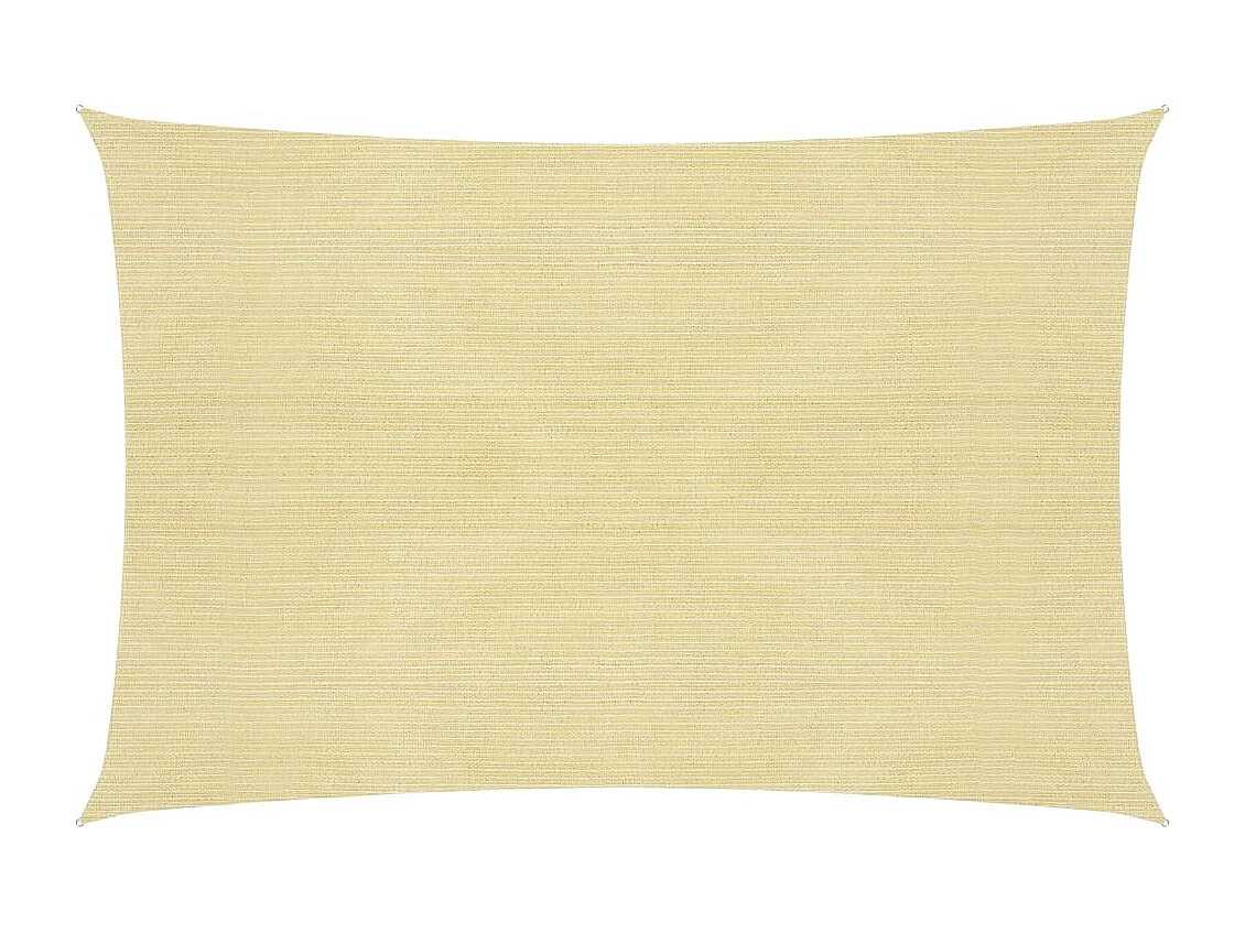 Voile d'ombrage 160 g-m² Beige 6x7 m PEHD