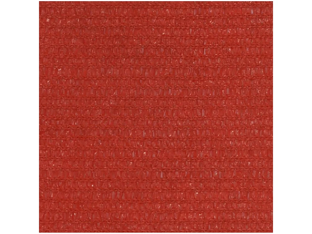 Voile d'ombrage 160 g-m² Rouge 3,5x5 m PEHD