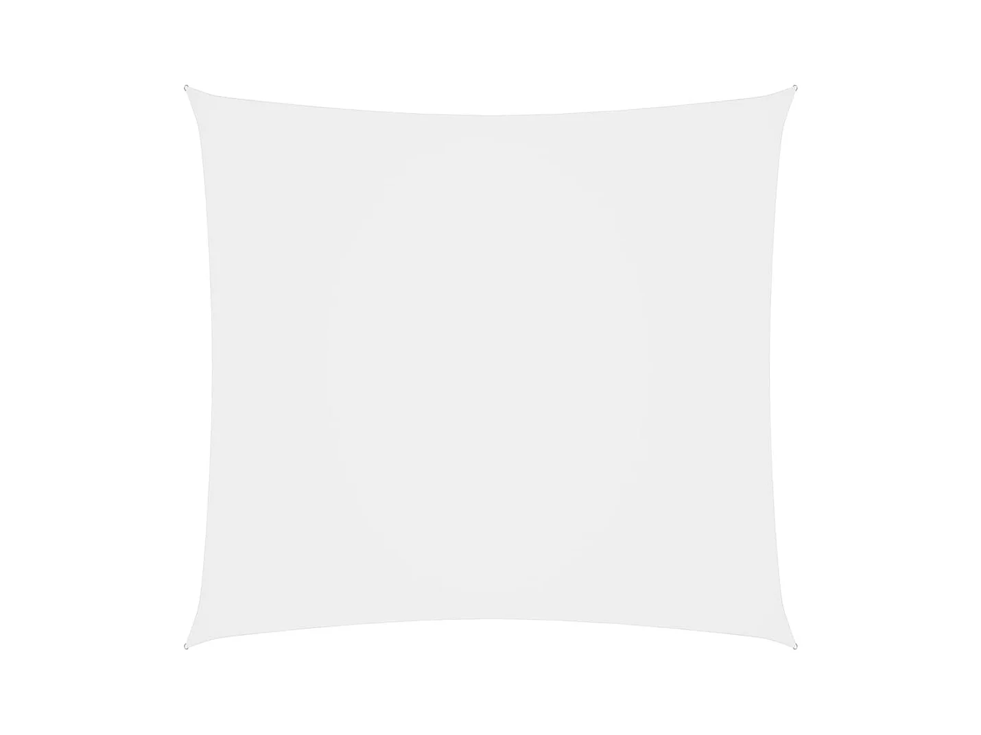 Voile de parasol Tissu Oxford carré 6x6 m Blanc