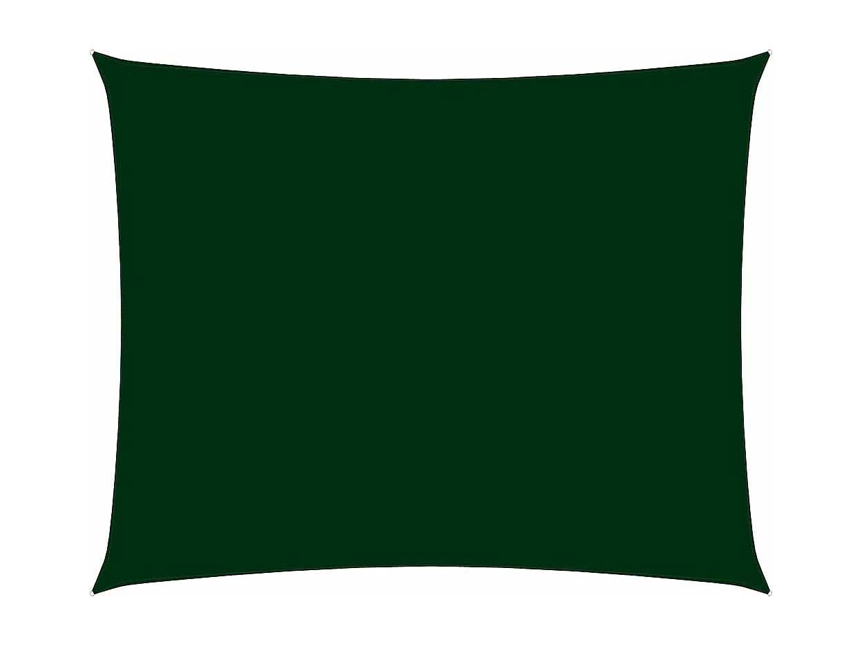 Voile de parasol Tissu Oxford rectangulaire 2,5x3 m Vert foncé