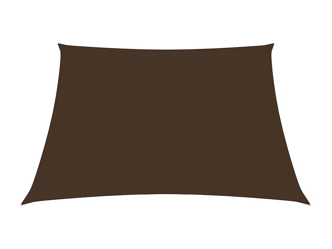 Voile de parasol Tissu Oxford carré 7x7 m Marron