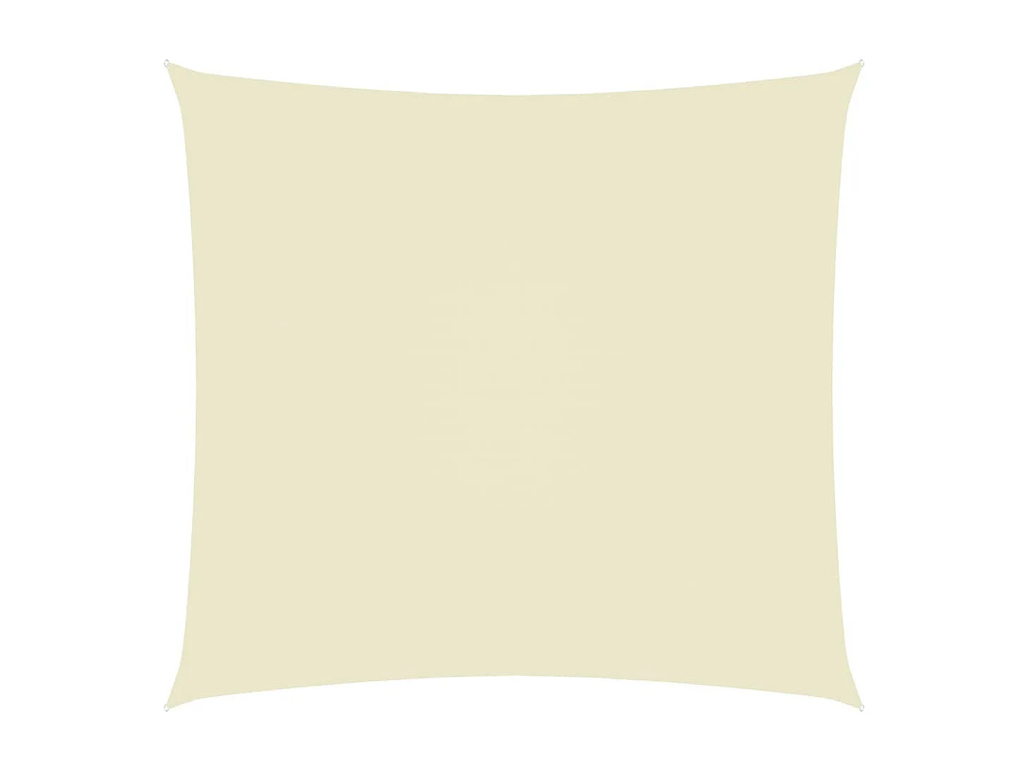Voile de parasol Tissu Oxford rectangulaire 2x2,5 m Crème