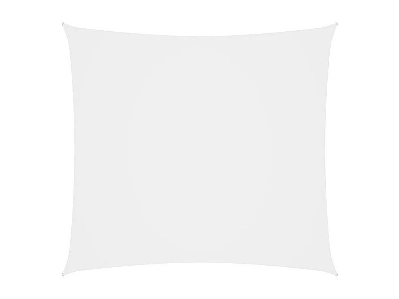 Voile de parasol Tissu Oxford carré 7x7 m Blanc