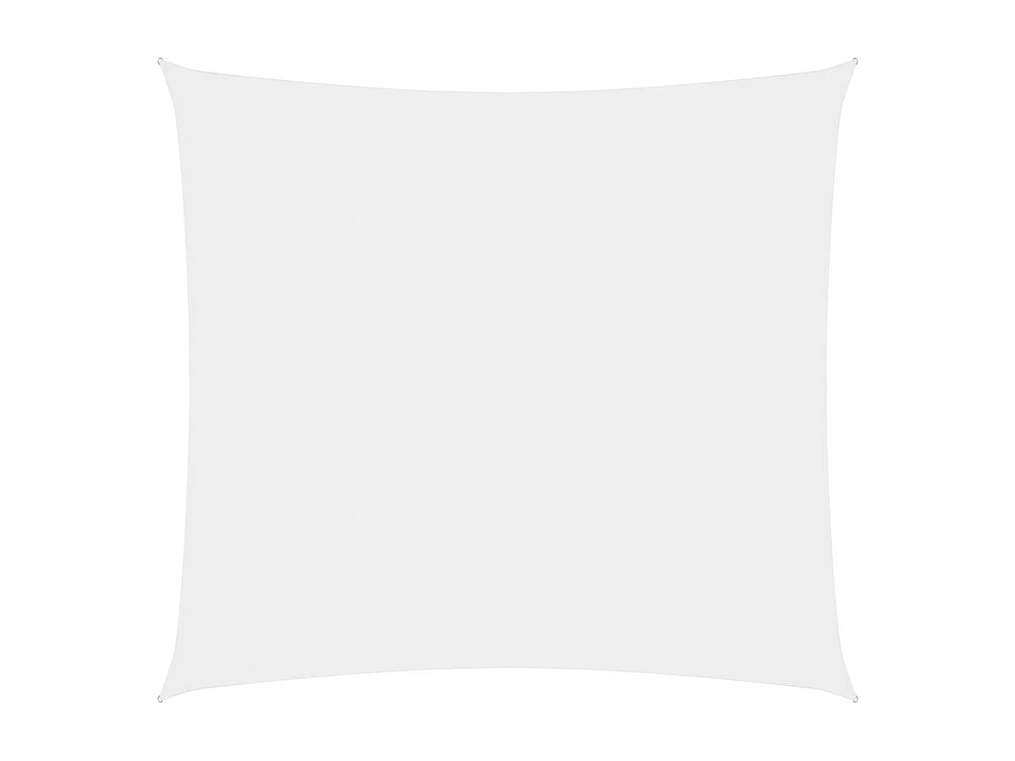 Voile de parasol Tissu Oxford carré 7x7 m Blanc