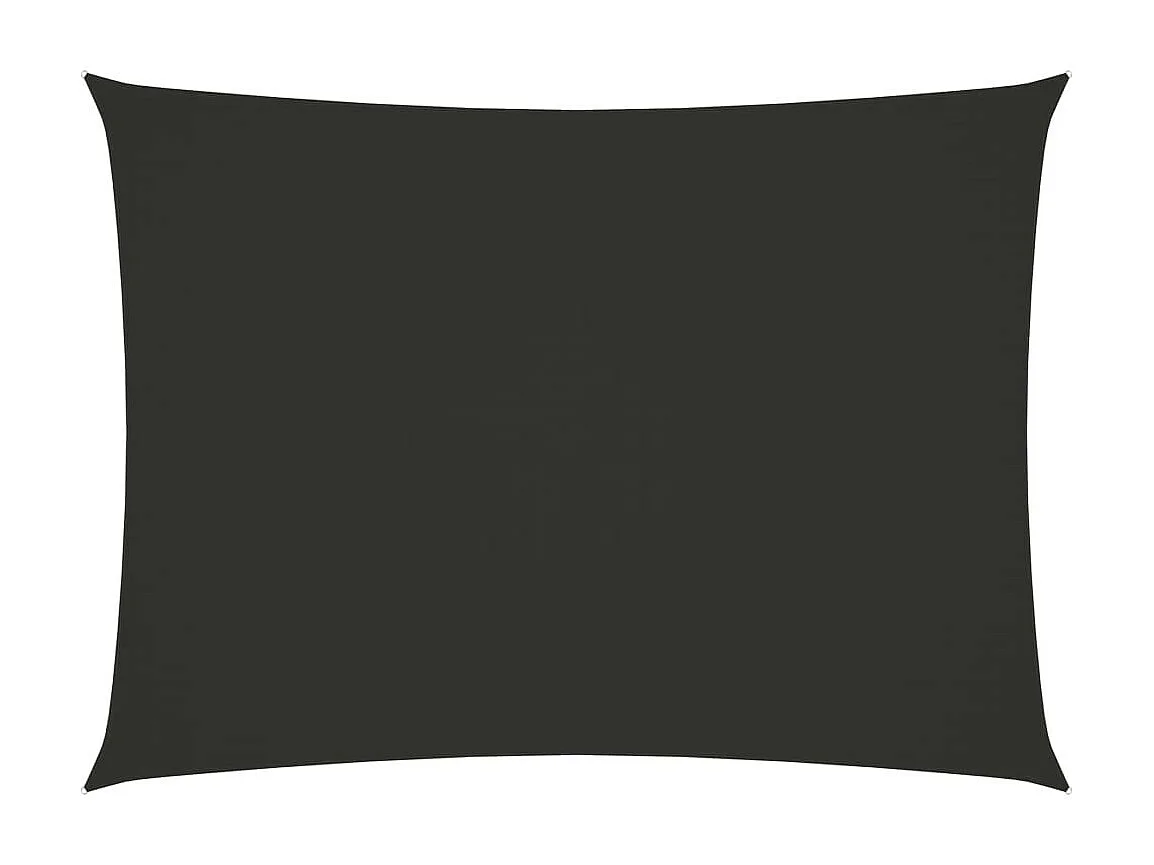 Voile de parasol Tissu Oxford rectangulaire 2,5x4 m Anthracite