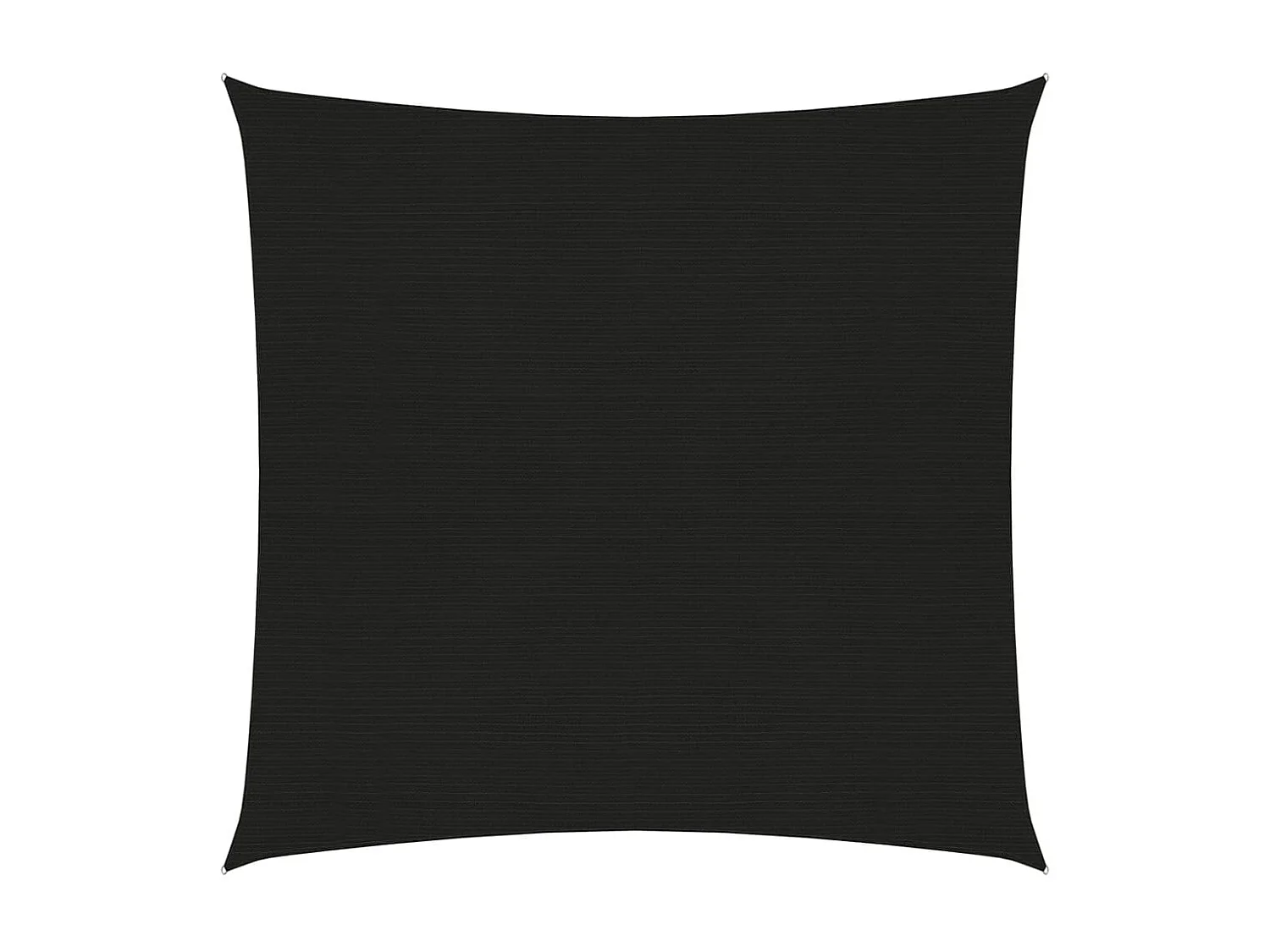 Voile d'ombrage 160 g-m² Noir 2,5x2,5 m PEHD