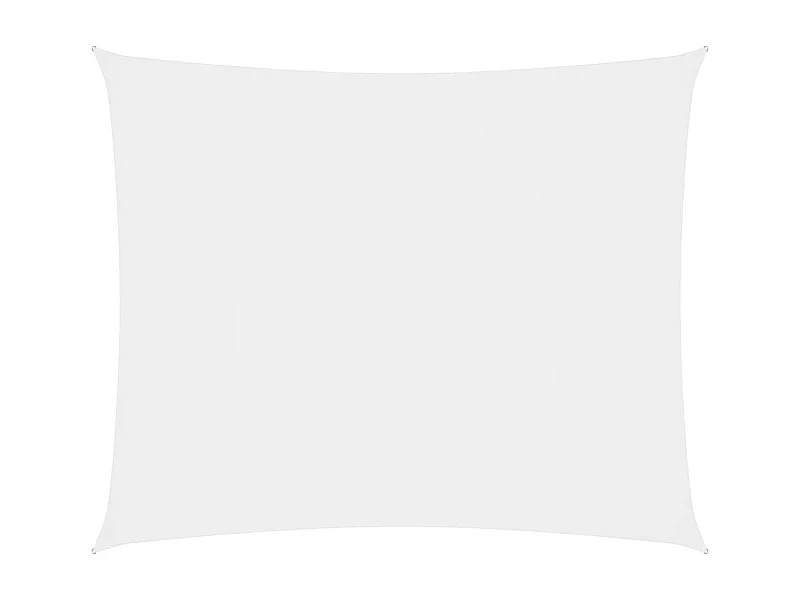 Voile de parasol Tissu Oxford rectangulaire 5x7 m Blanc