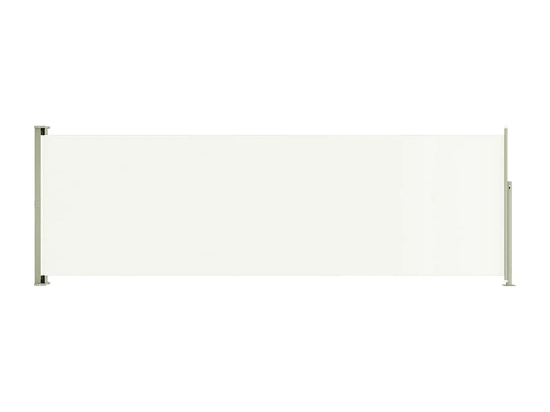 Auvent latéral rétractable de patio 200x600 Crème