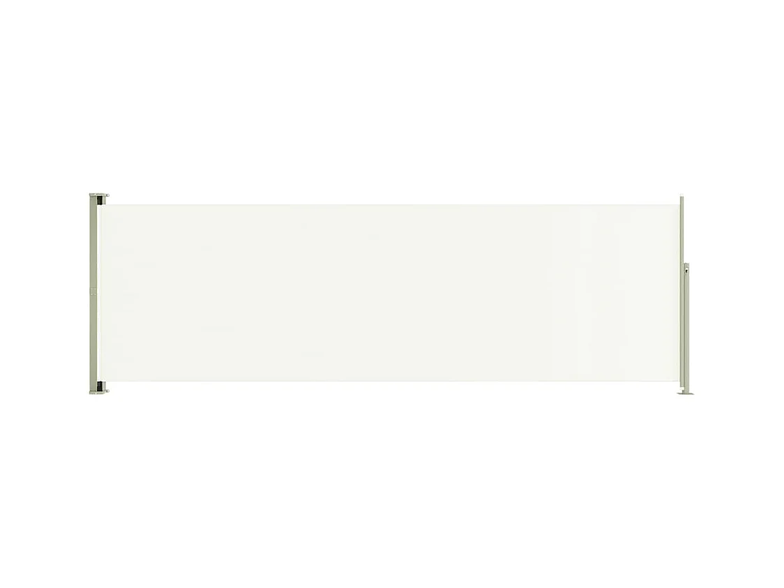 Auvent latéral rétractable de patio 200x600 Crème