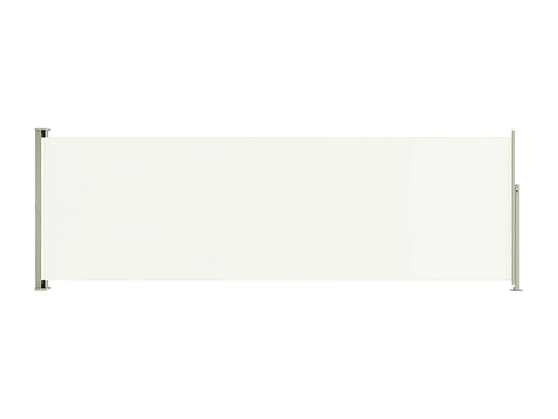 Auvent latéral rétractable de patio 200x600 Crème