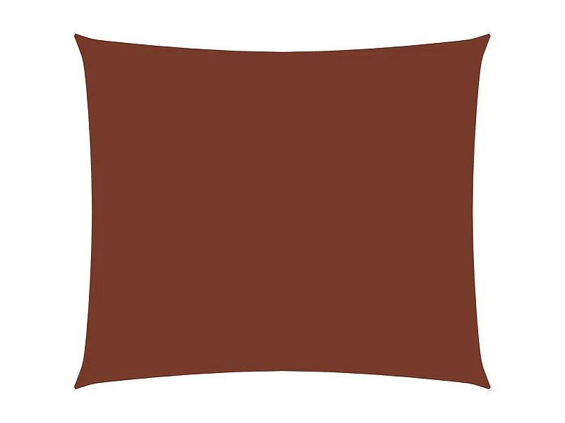 Voile de parasol Tissu Oxford rectangulaire 4x5 m Terre cuite
