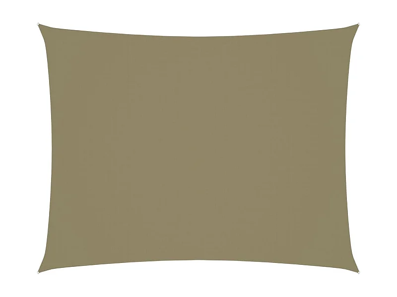 Voile de parasol Tissu Oxford rectangulaire 2,5x3,5 m Beige